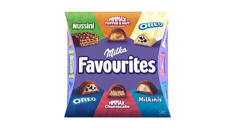 Milka Mix de ciocolată umplută 95g