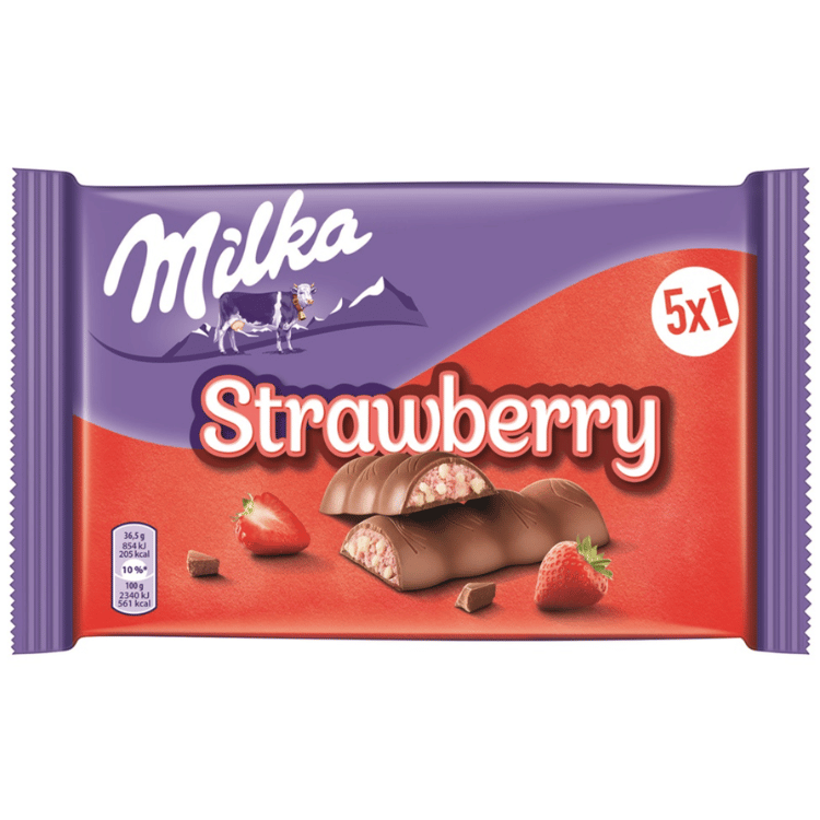Milka Riegel Choco Strawberry (5-Pack)