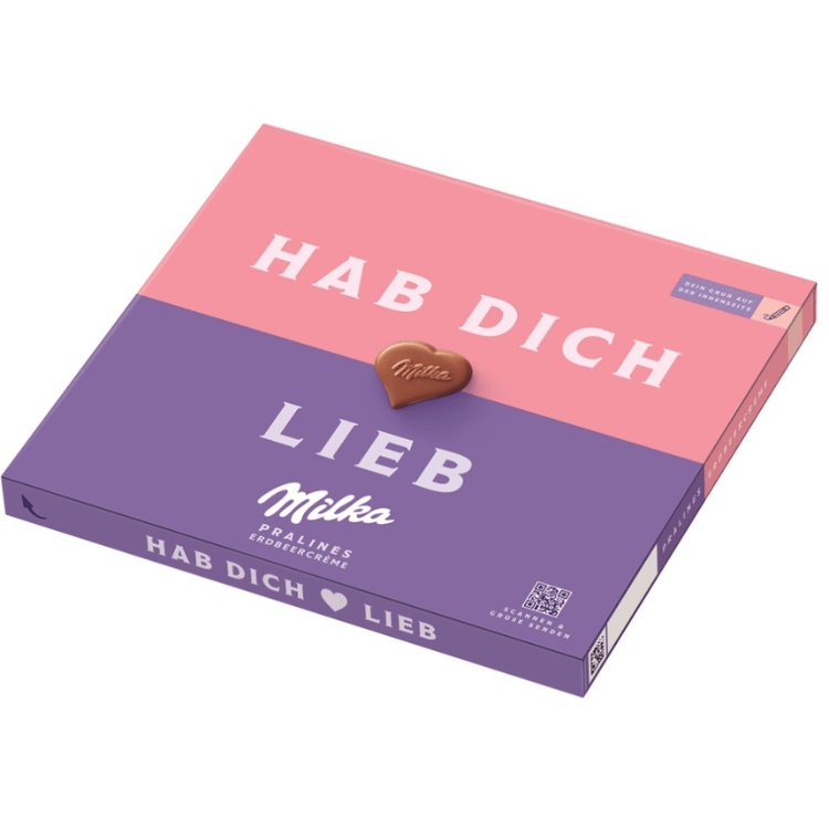 Milka Heart Strawberry Cream