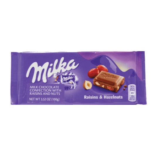 Milka Raisins & Nut Chocolate Bar (Raisins & Nuts)