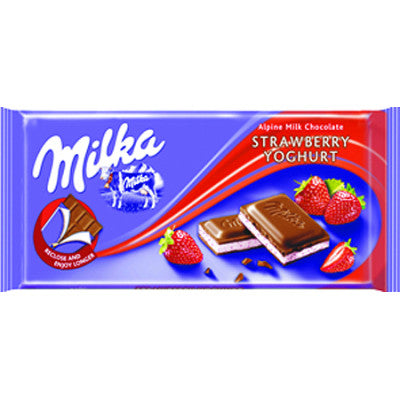 Milka Strawberry Chocolate Bar (Strawberry)