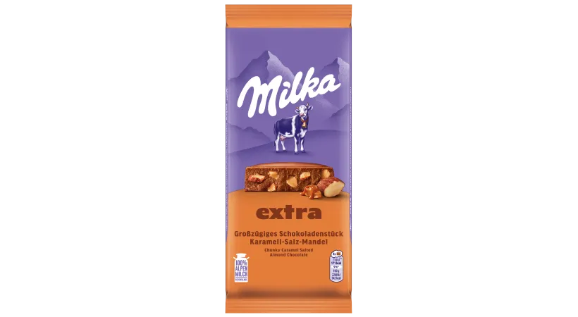 Milka Extra Karamell-Salz-Mandel 190g