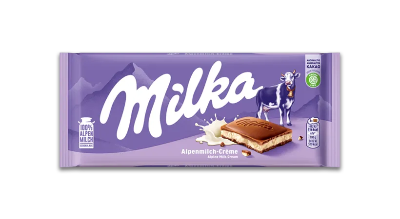 Milka Alpine Milk Cream 100g
