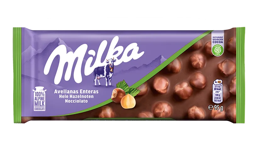 Milka Avellanas Enteras 95g