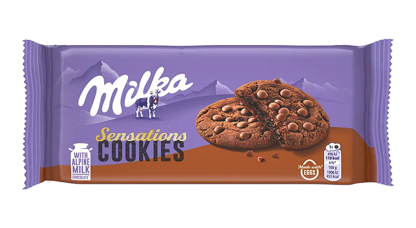 Milka Cookies Sensations Biscuiți cu cremă Oreo 156g