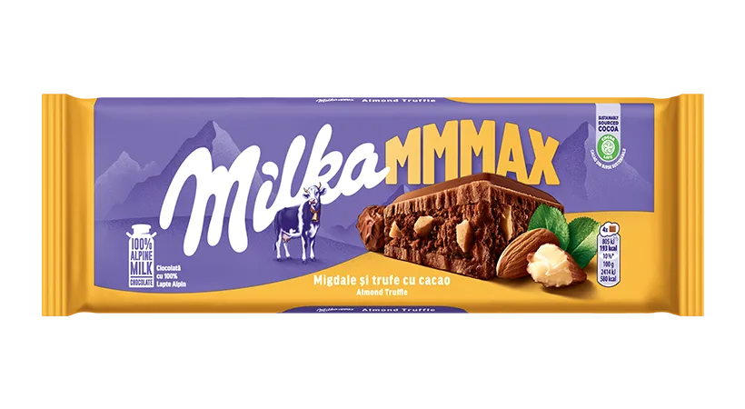 Milka Mmmax Migdale și Caramel 300g