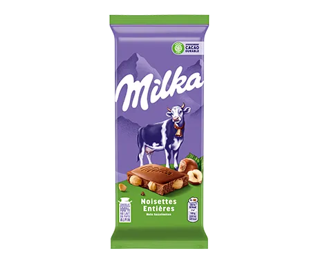 Milka Noisettes Entieres 100G