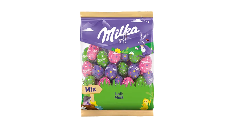 Milka Paaseitjes Melk Praliné Croquant 350g