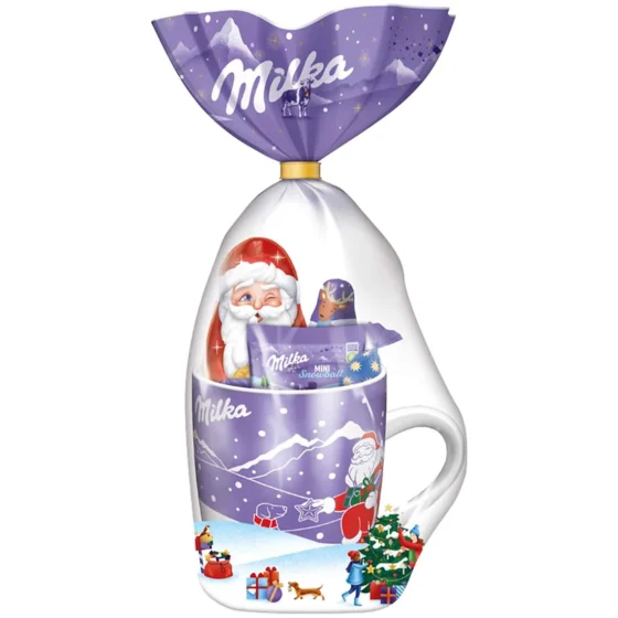Milka Christmas Cup 99g original retail packaging