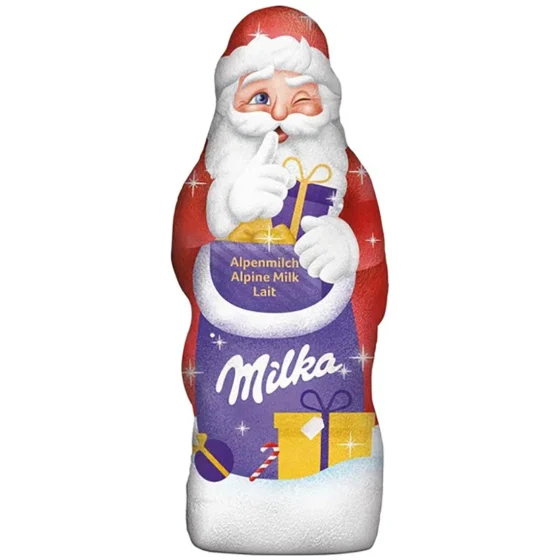 Milka Large Santa Claus Alpine Milk 175g original product packaging