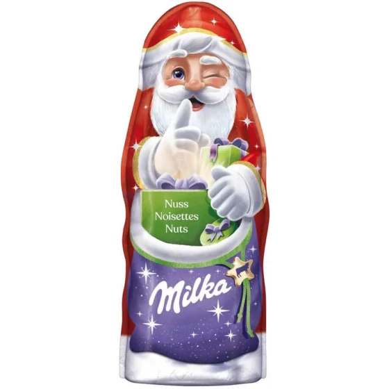 Milka Santa Claus chocolate with hazelnuts 95g original package
