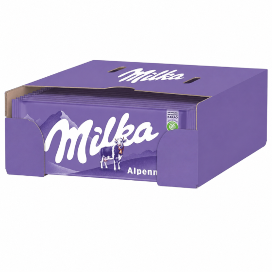 Milka Alpine Milk chocolate wholesale case