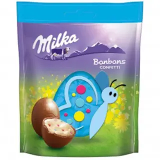 Milka Easter Confetti Chocolate Bonbons packaging
