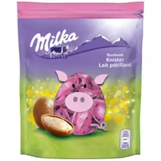Milka Easter Crackling Candy Bonbons packaging