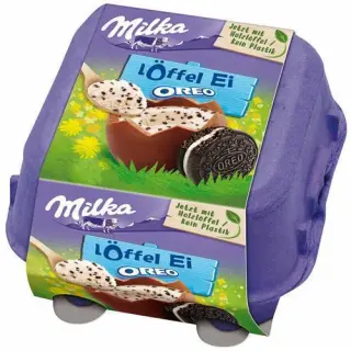 Milka Löffel Ei Oreo 136g package photograph