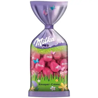 Milka Easter Eggs Crispy Cream 100g package photograph