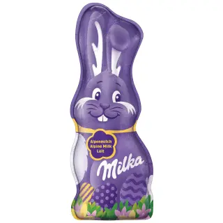 Milka Smiley Bunny Alpine Milk 90g package photograph