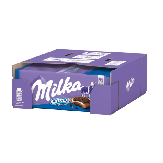 Milka Oreo 22-bar case packaging