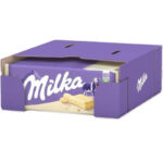 Milka White chocolate case box packaging